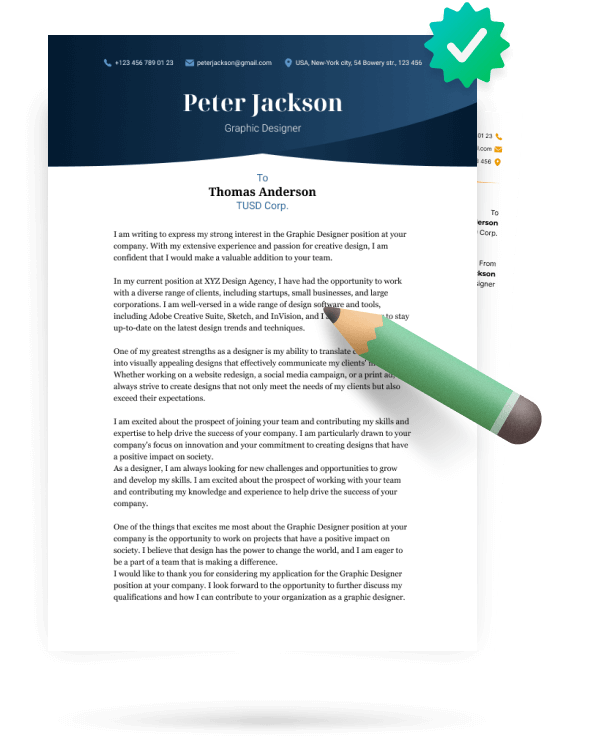 Free Cover Letter Builder - Write a Cover Letter Online