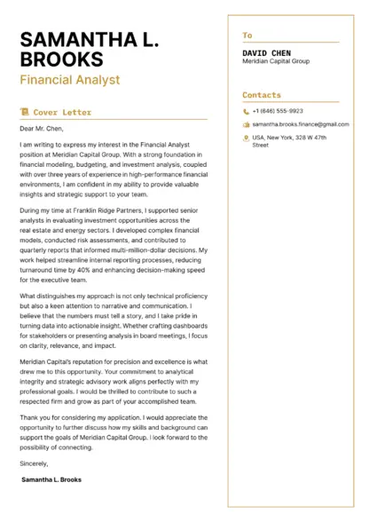 Choose Focus cover letter template