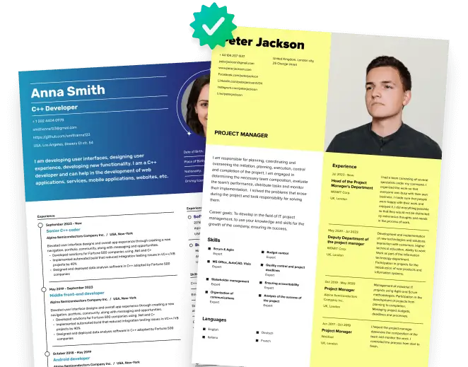 Create your curriculum vitae for free in no time