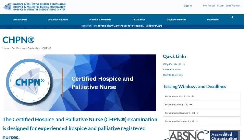 CHPN - long-term care certification for LPN