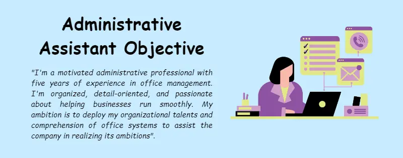 Administrative Assistant Resume Objective Example