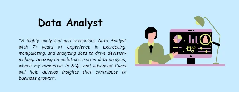 Data Analyst Resume Objective Example