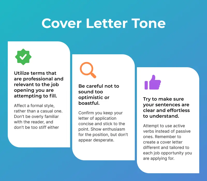 Cover Letter Tone