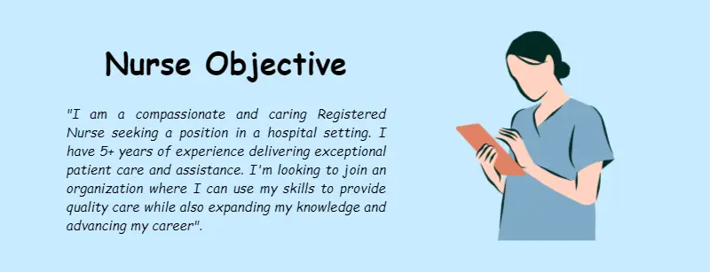 Resume objective examples - nurse