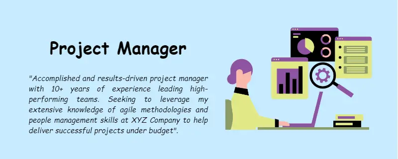 Resume objective examples - project manager