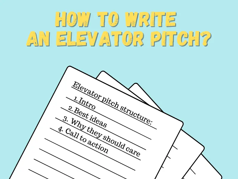 Best elevator pitch writing techniques