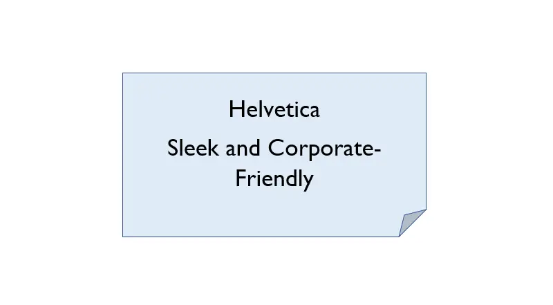 Helvetica – Sleek and Corporate-Friendly