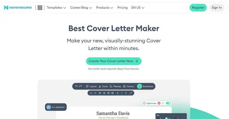 Make a cover letter for free