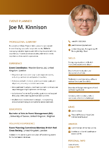 Event planner Resume Event planner Resume