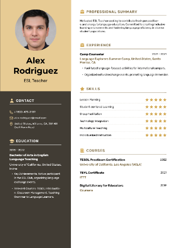 ESL Teacher Resume ESL Teacher Resume