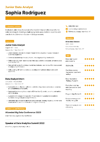Junior Data Analyst Resume Junior Data Analyst Resume