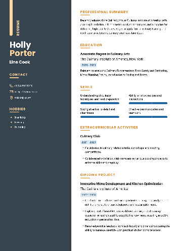 Line Cook Resume Line Cook Resume
