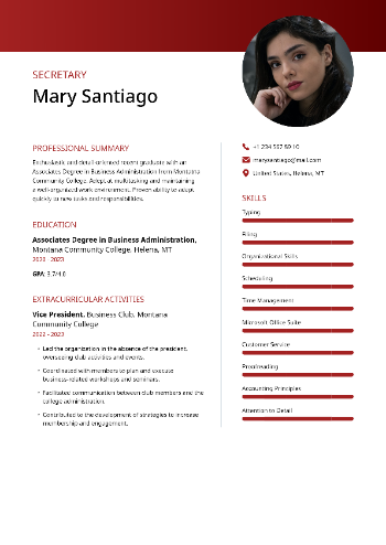 Secretary Resume Secretary Resume