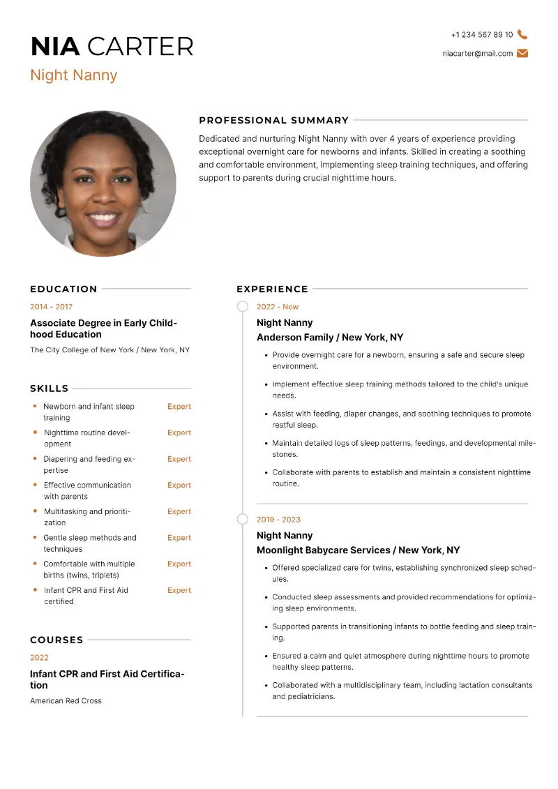 Nanny Resume: Examples and Writing Advice