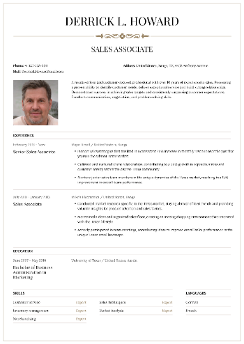 Sales Associate Resume Sales Associate Resume