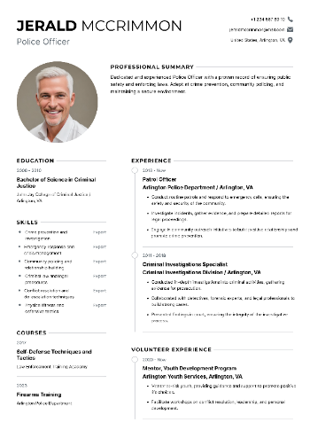 Police Officer Resume Police Officer Resume