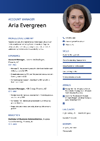 Account Manager Resume
