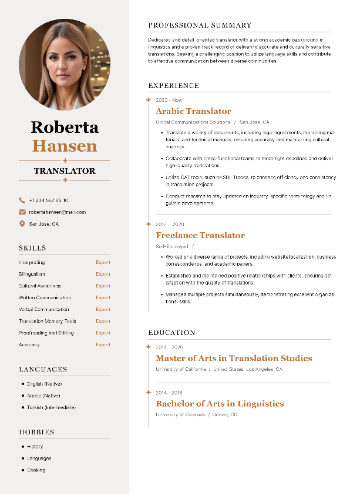 Translator Resume Translator Resume