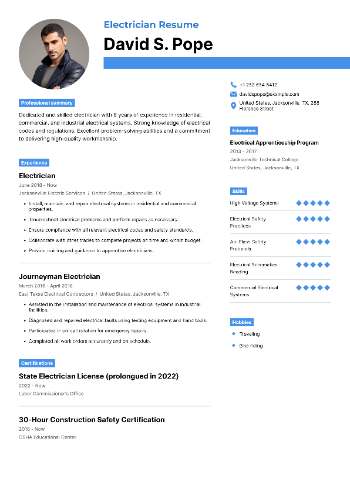 Electrician Resume Resume