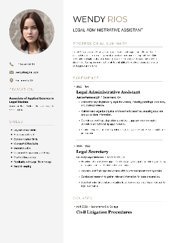 Legal Administrative Assistant Resume Legal Administrative Assistant Resume