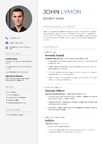 Security Guard CV