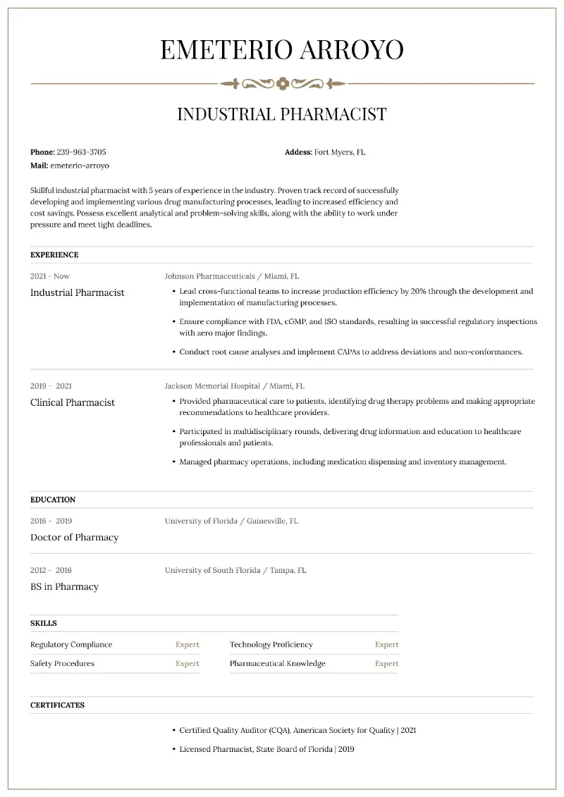 Pharmacist Resume Examples Writing Strategies For 2024   Cover800.webp