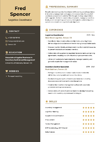 Logistics Coordinator Resume Logistics Coordinator Resume