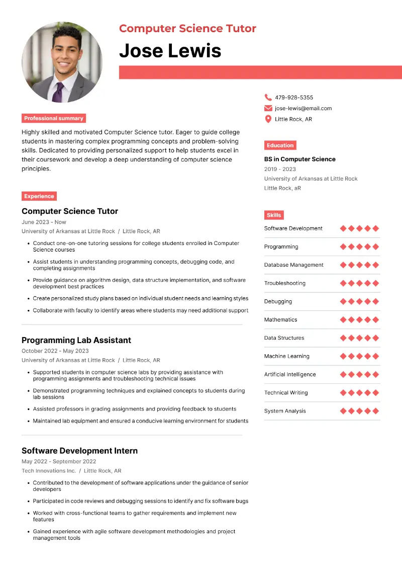 Tutor Resume Examples and Templates for 2025