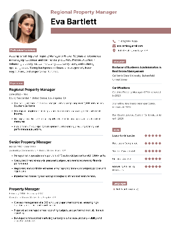 Regional Property Manager Resume Regional Property Manager Resume