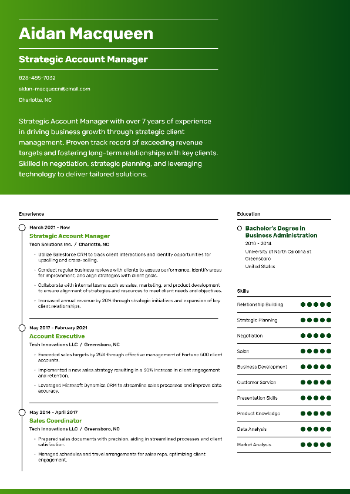 Strategic Account Manager Resume Strategic Account Manager Resume