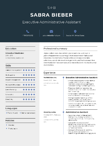 Executive Administrative Assistant Resume Executive Administrative Assistant Resume