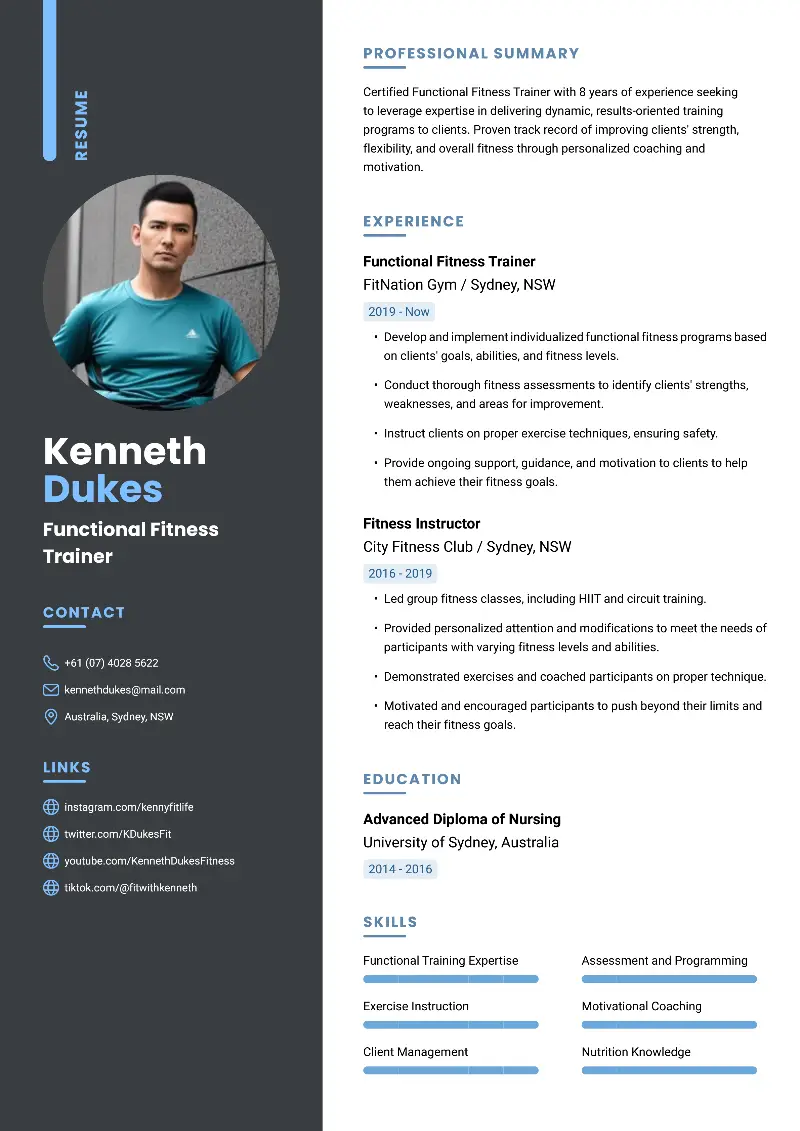 Personal Trainer Resume Examples That Work in 2024
