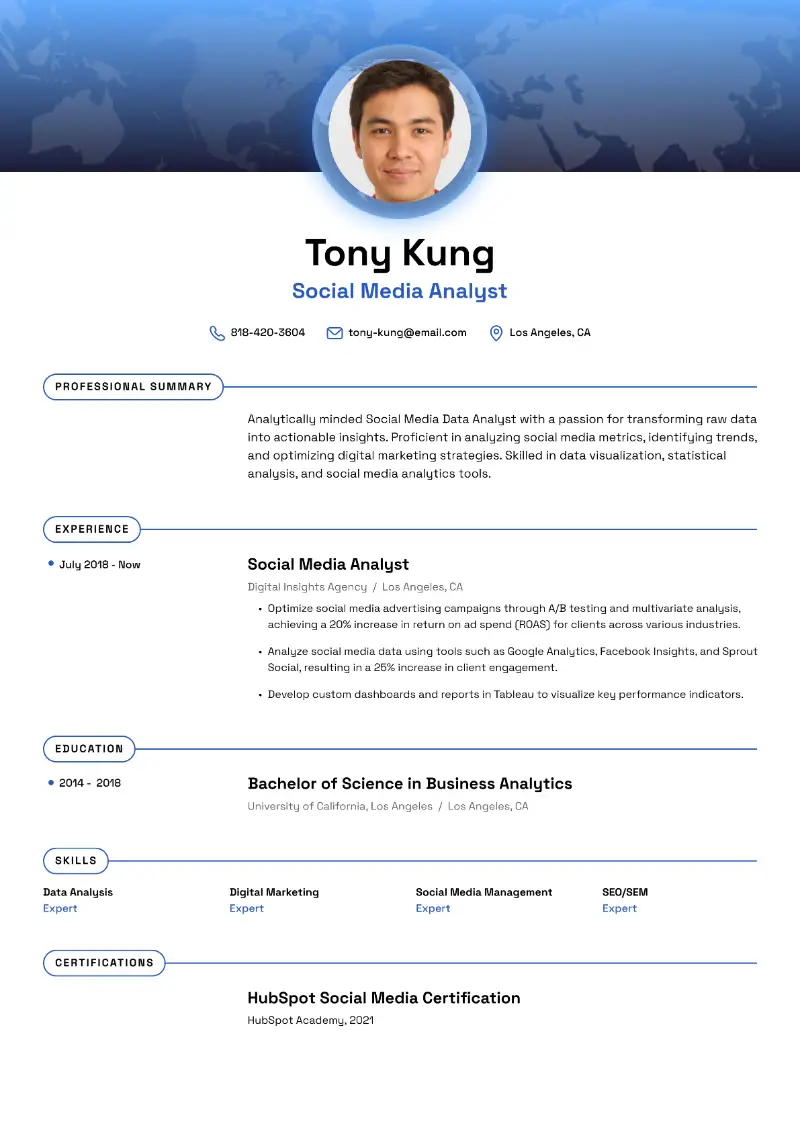Social Media Analyst Resume Social Media Analyst Resume