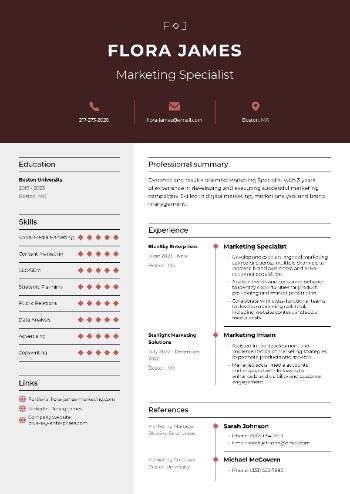 Marketing Specialist Resume Marketing Specialist Resume