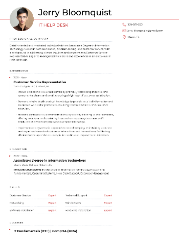 IT Help Desk Resume IT Help Desk Resume