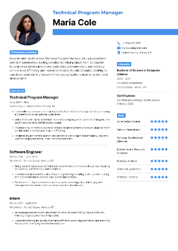 Technical Program Manager Resume Technical Program Manager Resume