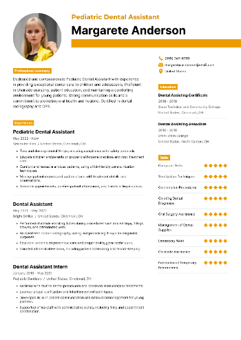 Pediatric Dental Assistant Resume Pediatric Dental Assistant Resume