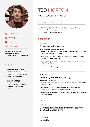 Cyber Security Analyst Resume Cyber Security Analyst Resume