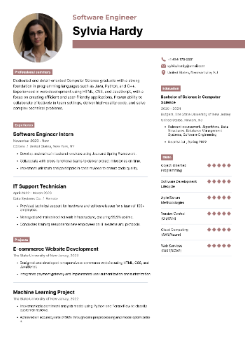 Software Engineer Resume Software Engineer Resume