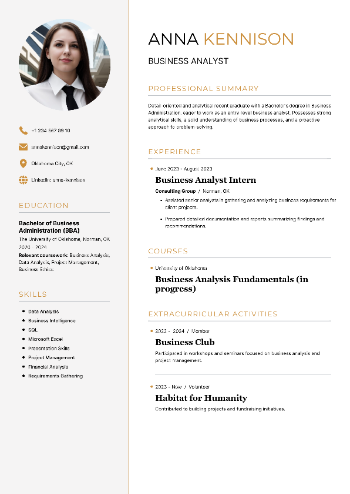 Business Analyst Resume Business Analyst Resume