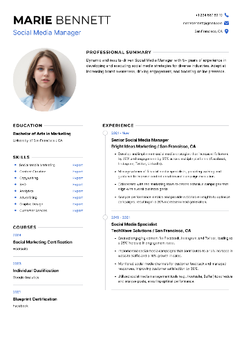 Social Media Manager Resume Social Media Manager Resume