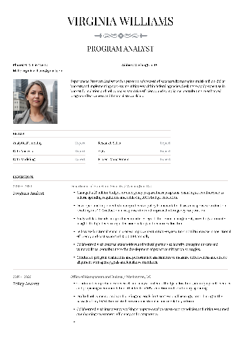 Program Analyst Resume