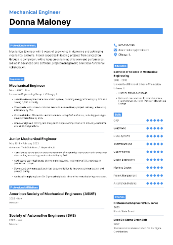 Mechanical Engineer Resume Mechanical Engineer Resume