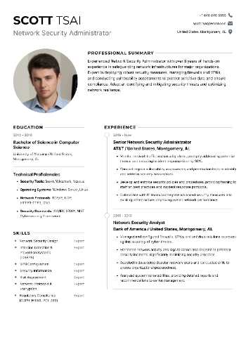 Network Security Administrator Resume Network Security Administrator Resume