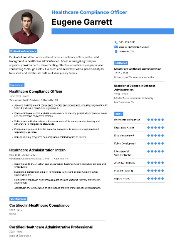 Healthcare Compliance Officer Resume Healthcare Compliance Officer Resume