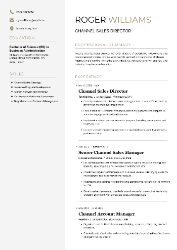 Channel Sales Director Resume Channel Sales Director Resume