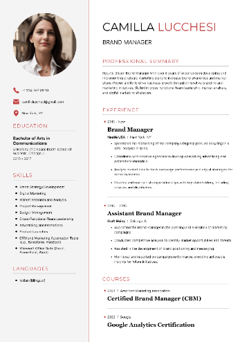 Brand Manager Resume Brand Manager Resume