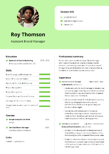 Assistant Brand Manager Resume Assistant Brand Manager Resume