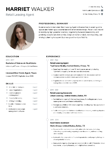 Retail Leasing Agent Resume Retail Leasing Agent Resume