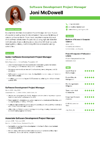 Software Development Project Manager Resume Software Development Project Manager Resume